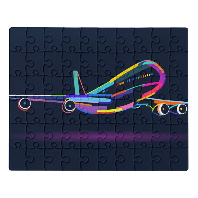 Abstract airplane jigsaw puzzle (Puzzle Horizontal)