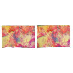 Abstract Alcohol Ink Art Pillow Case