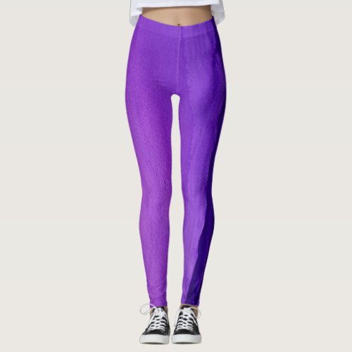 Abstract Alcohol Ink Art Subtle Lines Purple Leggings