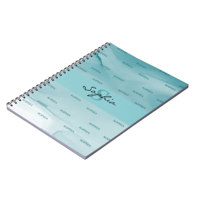 Abstract Alcohol Ink Texture  Notebook (Left Side)
