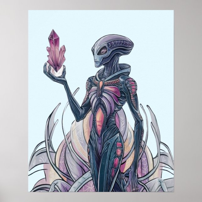 Abstract Alien Poster (Front)