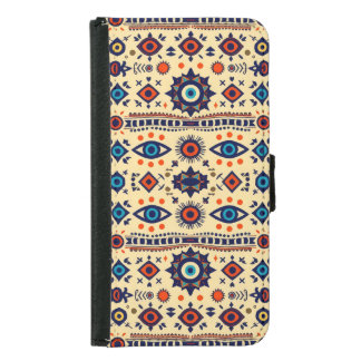 Abstract All-Seeing Eye Magical Pattern  Samsung Galaxy S5 Wallet Case