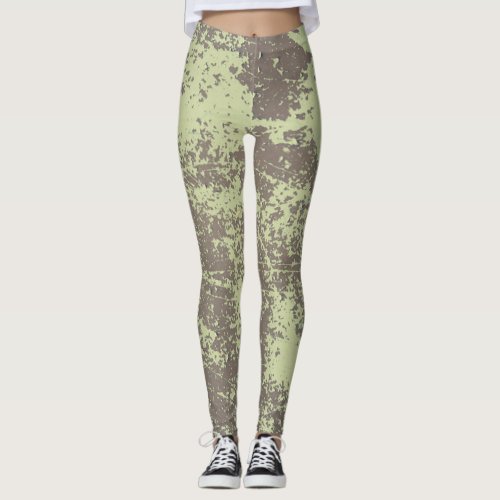 Abstract Aluminium Leggings