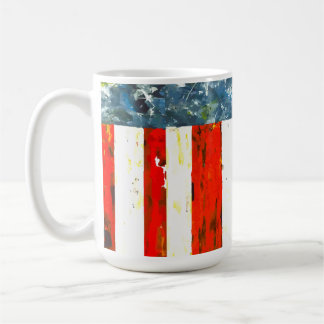 Abstract American Flag Coffee Mug