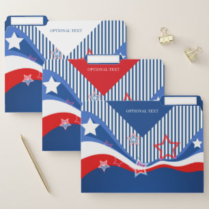 Abstract American flag design patriotic design File Folder