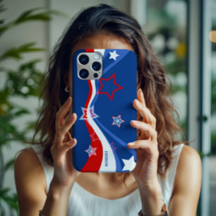 Abstract American flag Stars and Stripes iPhone 16 Pro Case