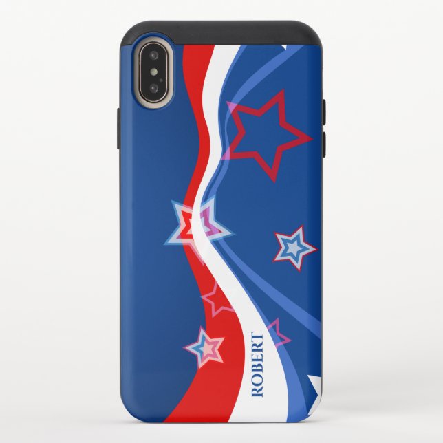 Abstract American flag Stars and Stripes Uncommon iPhone Case (Back)