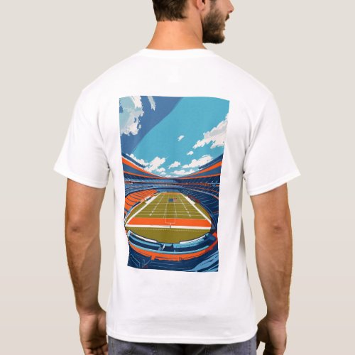 Abstract American Football Graphic Tee