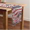 Abstract American Red White Blue Flag Motif