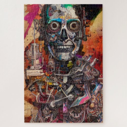 Abstract Anatomical Cyborg  Jigsaw Puzzle