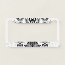 COEQINE Car License Plate Frame Anti-Rust Car License Plate Covers Native American Tribal Horse Dreamcatcher Print Novelty License Plate Holder Vanity Tag with Screws Caps,Gray COEQINE Car License Plate Frame Anti-Rust Car License Plate Covers Native American Tribal Horse Dreamcatcher Print Novelty License Plate Holder Vanity Tag with Screws Caps,Gray