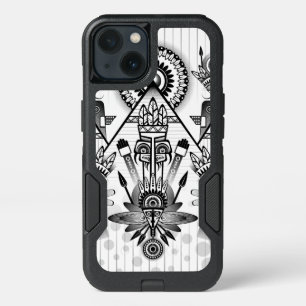 Abstract Ancient Native Indian Tribal iPhone 13 Case