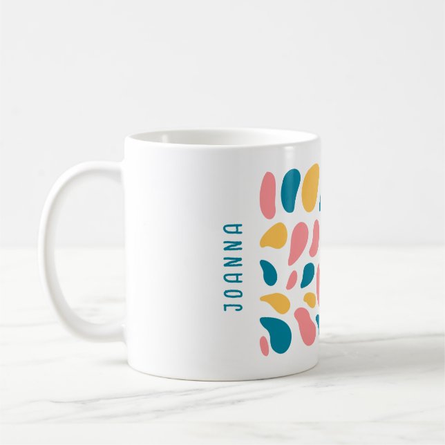 Abstract and Colorful Shapes Classic Mug (Left)