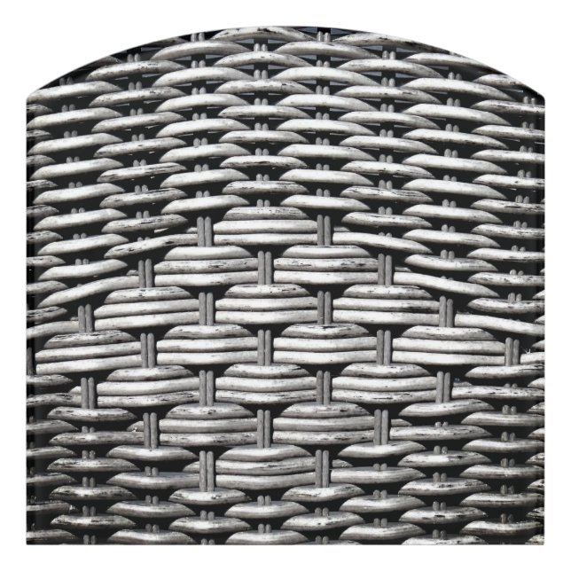 Abstract and Stylish Gray Pattern  Door Sign (Contour Front)