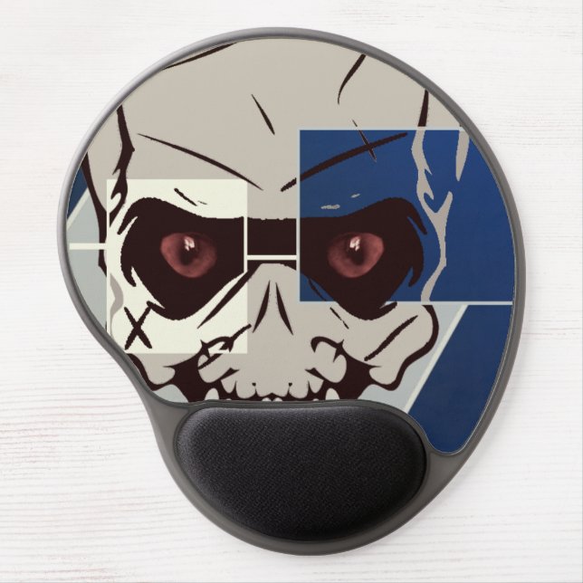 Abstract and ugly eye skull? gel mouse pad (Front)