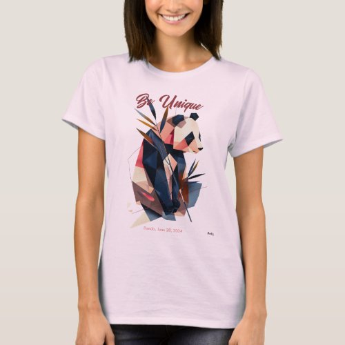 Abstract and Unique Panda T_Shirt