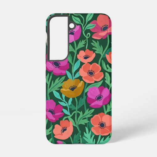 Abstract Anemones Butterflies Samsung Cases