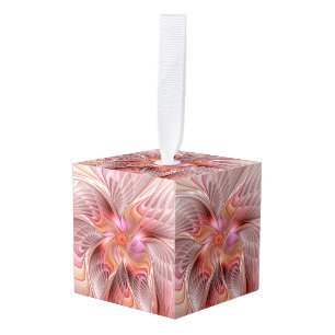 Abstract Angel Colorful Fantasy Fractal Art Cube Ornament