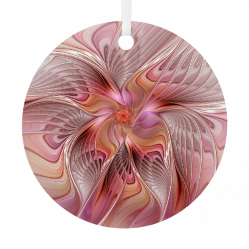 Abstract Angel Colorful Fantasy Fractal Art Metal Ornament