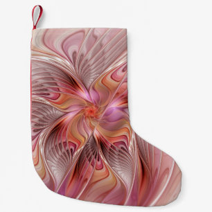 Abstract Angel Colorful Fantasy Fractal Art Small Christmas Stocking