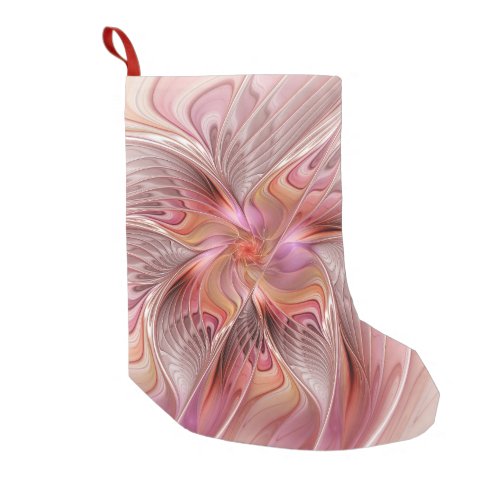Abstract Angel Colorful Fantasy Fractal Art Small Christmas Stocking