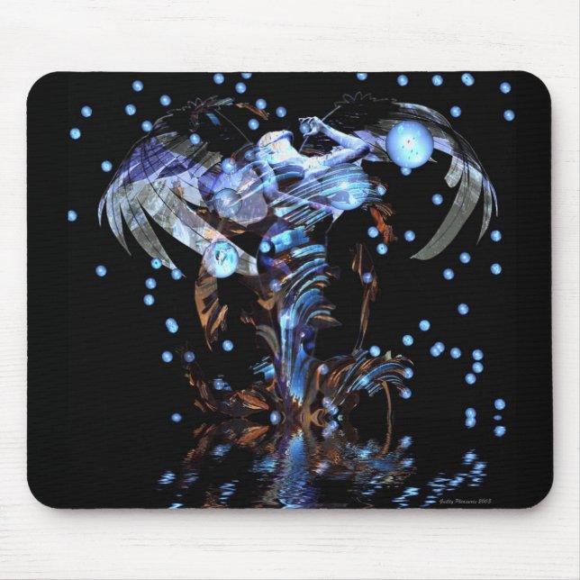 Abstract Angel Mouse Pad (Front)
