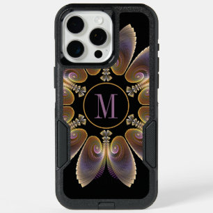 Abstract Angel Wings Mandala Fractal Monogram iPhone 15 Pro Max Case