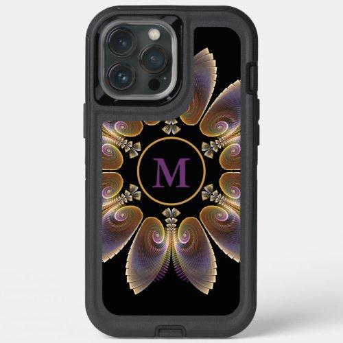 Abstract Angel Wings Mandala Fractal Monogram iPhone 13 Pro Max Case