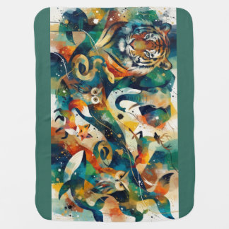 Abstract Animal Baby Blanket