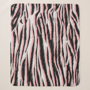 Abstract Animal Skin Seamless Print Sherpa Blanket