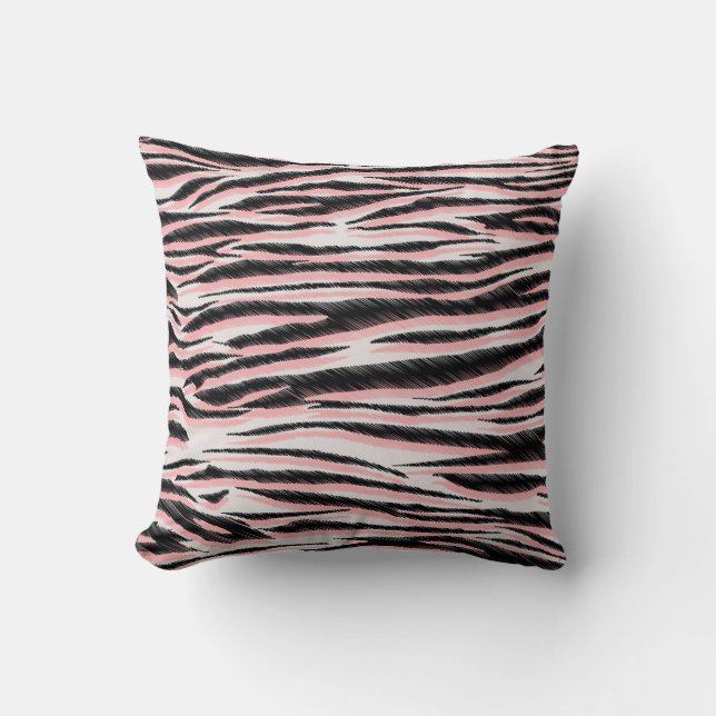Abstract Animal Skin Seamless Print Throw Pillow (Front)