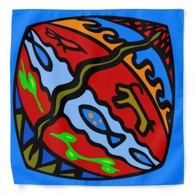 Abstract Animals Bandana (Front)