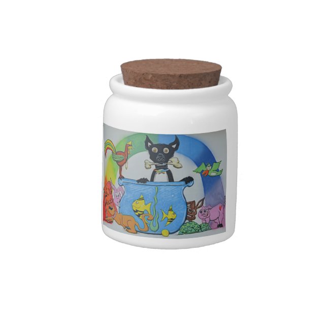Abstract Animals Candy Jar (Left)