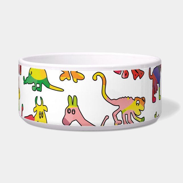 Abstract Animals Pattern Tiles Bowl (Right)