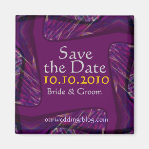 Abstract Announcement Magnet