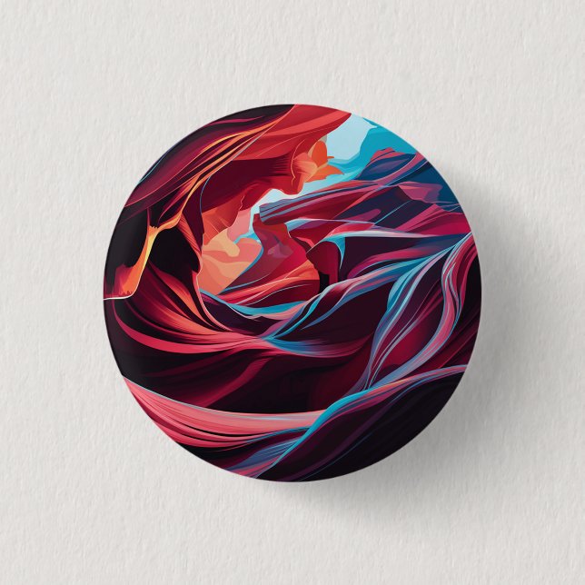 Abstract Antelope Canyon Arizona Button (Front)