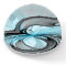 Abstract Anthracite Gray Blue Modern Fractal Art
