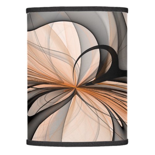 Abstract Anthracite Gray Sienna Modern Fractal Art Lamp Shade