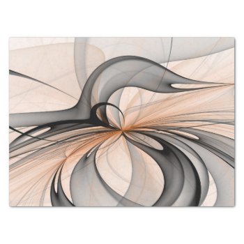Abstract Anthracite Gray Sienna Modern Fractal Art Tissue Paper by GabiwArt at Zazzle