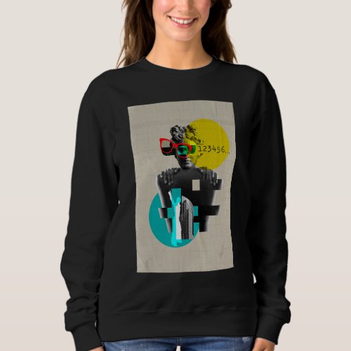 Abstract Apollo of the Belvedere Illustration Grap Sweatshirt
