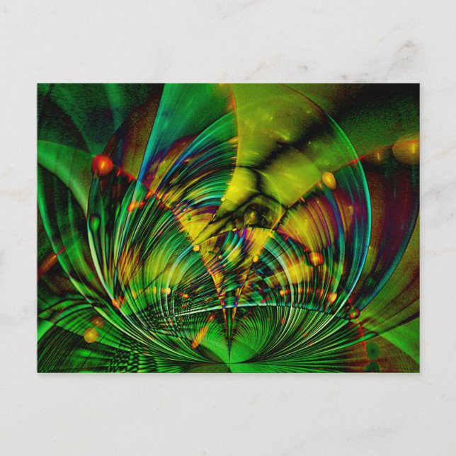 Abstract Apophysis Fractal II Postcard (Front)