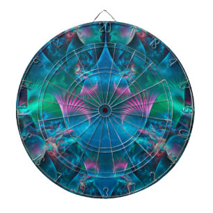Abstract Apophysis Fractal III Dart Board