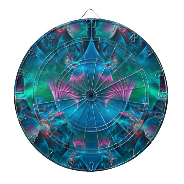 Abstract Apophysis Fractal III Dart Board (Front)