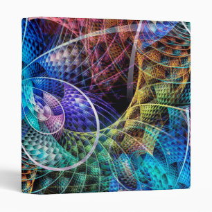 Abstract Apophysis Fractal X 3 Ring Binder