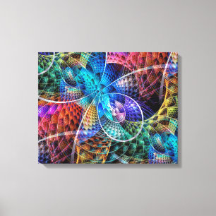 Abstract Apophysis Fractal X - side by side Canvas Print
