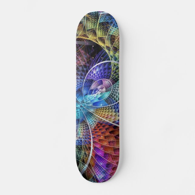 Abstract Apophysis Fractal X Skateboard Deck (Front)