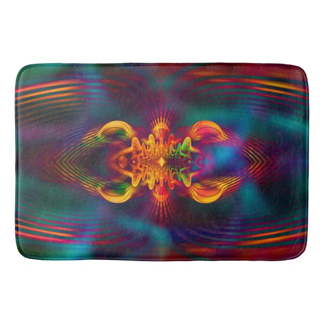 Abstract Apophysis Fractal XI + your ideas Bath Mat (Front)