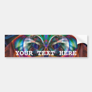 Abstract Apophysis Owl I Bumper Sticker