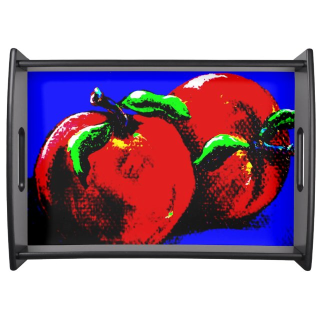 Abstract Apple Serving Tray (Front)