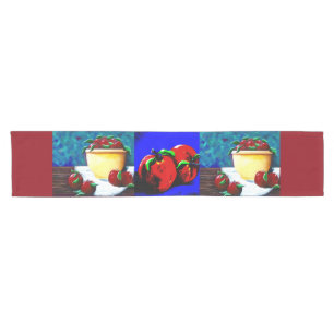 Abstract Apple Table Runner